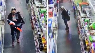 Dans un magasin elle cache une tronçonneuse dans son pantalon